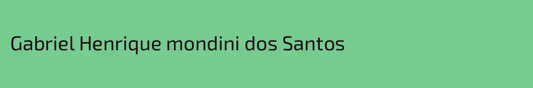 Gabriel Henrique mondini dos Santos